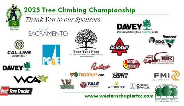 Sponsor and Exhibitor Info | Western Chapter ISA Tree Climbing Championship